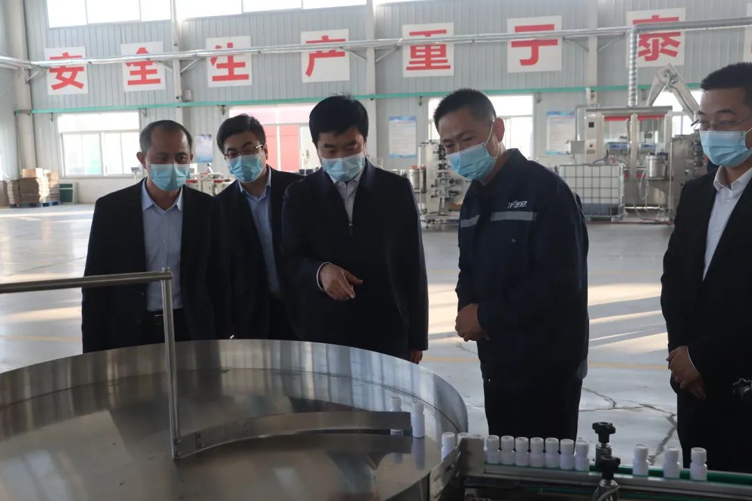 济南市商河县县委书记袁长奎到禾美思工厂调研指导工作