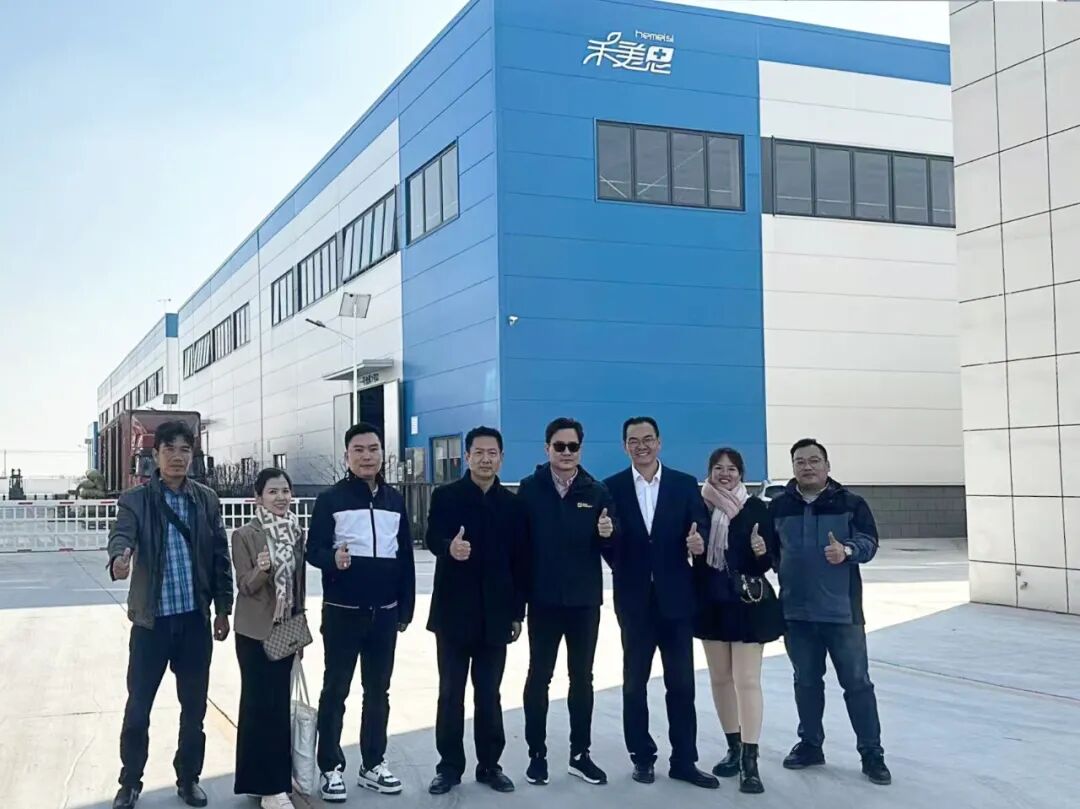 越南客商莅临禾美思山东生产基地考察